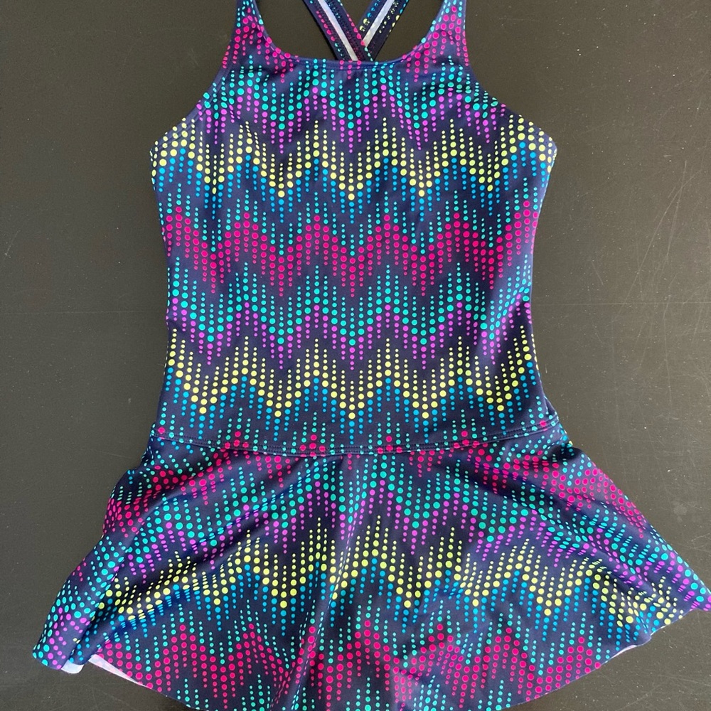 Girls sz 10 swim dress, lands end.